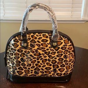 Hello Kitty Large Cheeta Print Purse